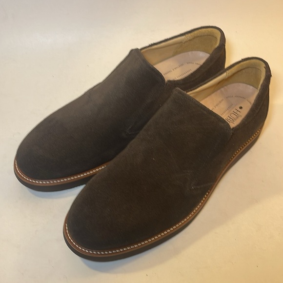 Samuel Hubbard Brown Nubuck Leather Slip-On Loafers Frequent Traveler Men’s 10 M - Picture 2 of 9